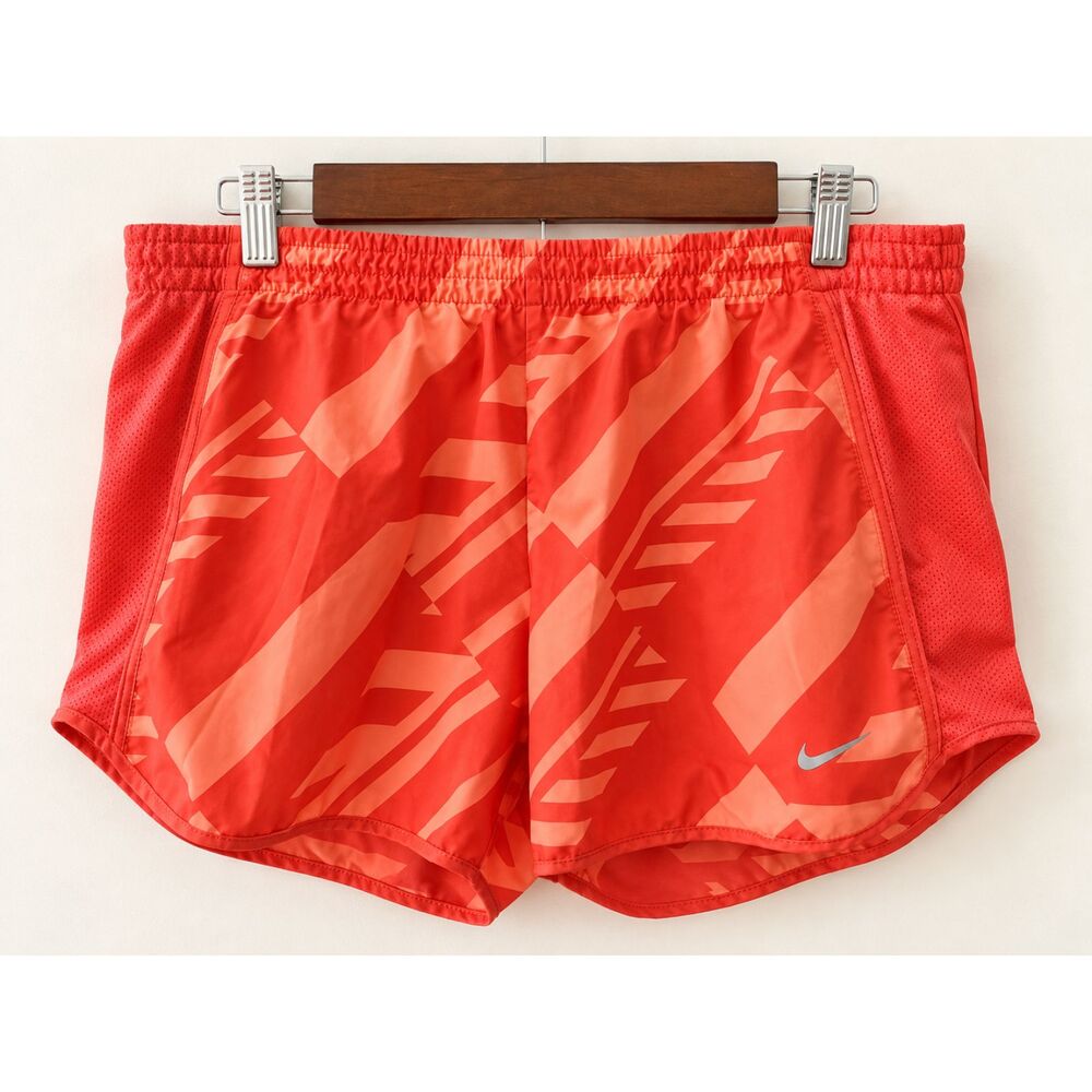 Nike Dri-FIT Women’s Medium Coral Print Lined Running Athletic Shorts